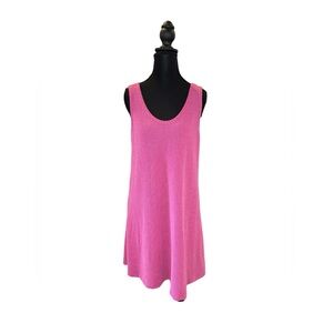 Sleeveless Pink Swing Dress